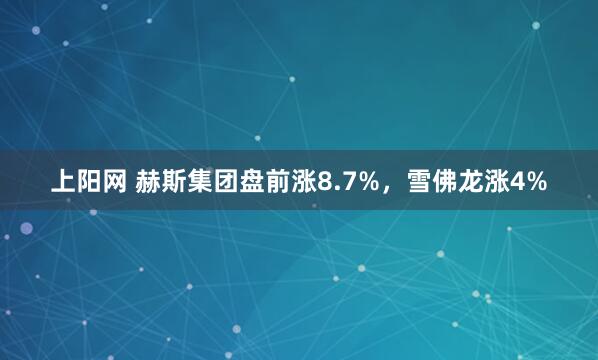 上阳网 赫斯集团盘前涨8.7%，雪佛龙涨4%